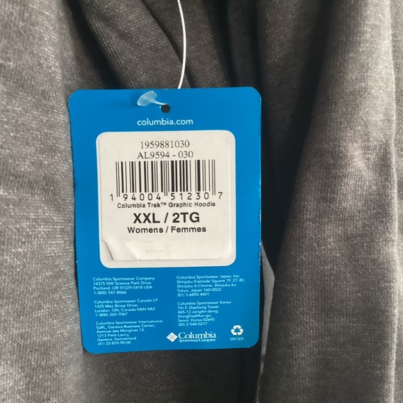 Columbia Women's Trek Graphic Hoodie in XXL 🔥HP🔥 - Picture 8 of 9